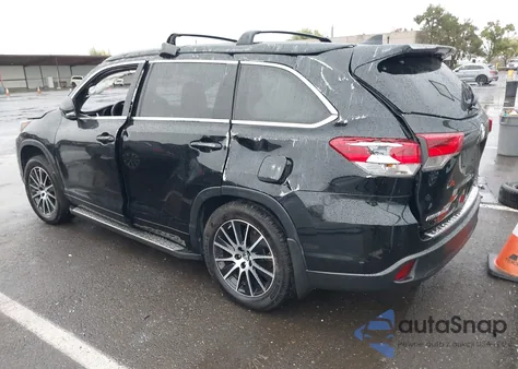 2018 Toyota Highlander Se from USA, damaged, VIN 5TDJZRFH4JS804876